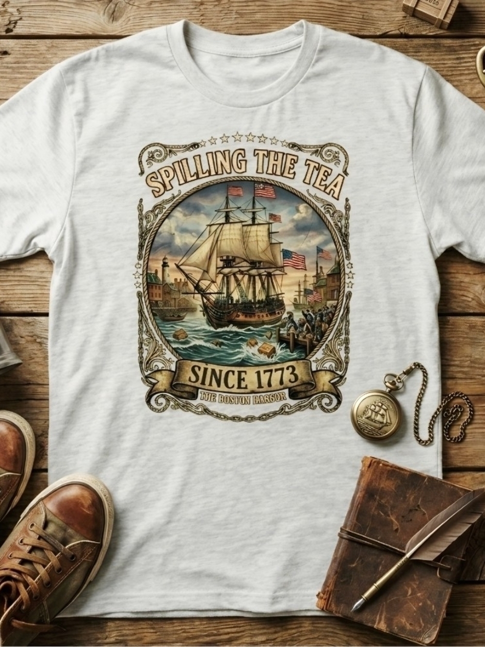 Spilling the Tea Since 1773 Shirt • Boston Tea Party Tee • Patriotic Vintage